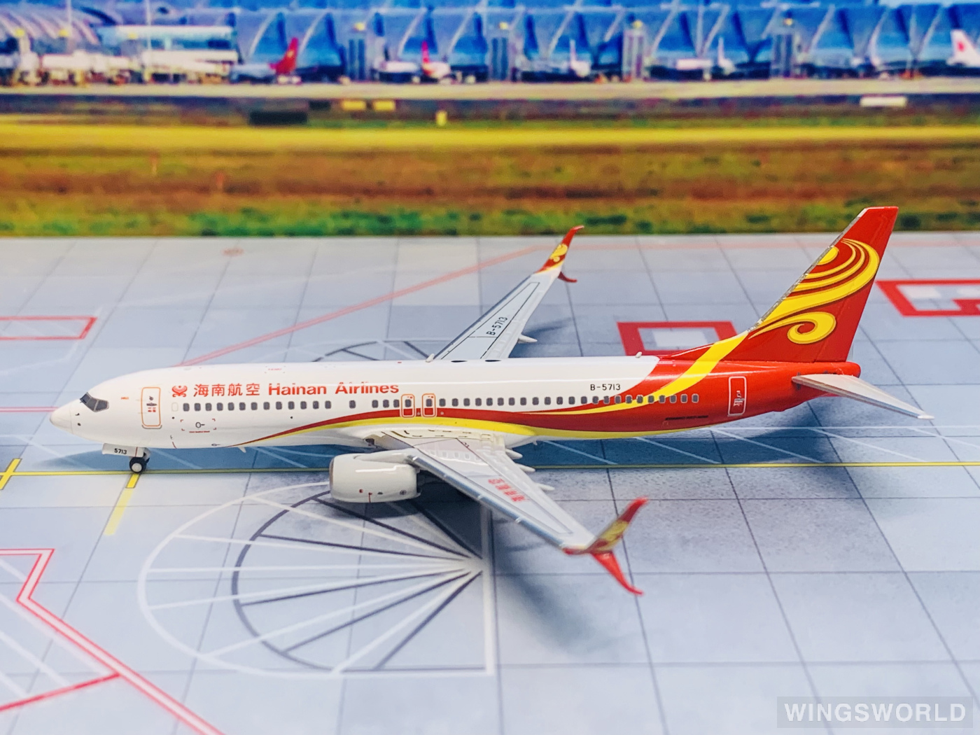 NGmodels 1:400 NG58179 Hainan Airlines 海南航空 Boeing 737-800 B-5713