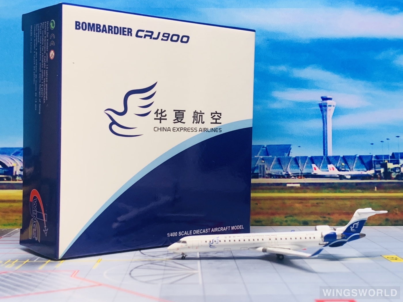 JC Wings 1:400 KD4083 China Express Airlines 华夏航空 Bombardier CRJ900 B-7760