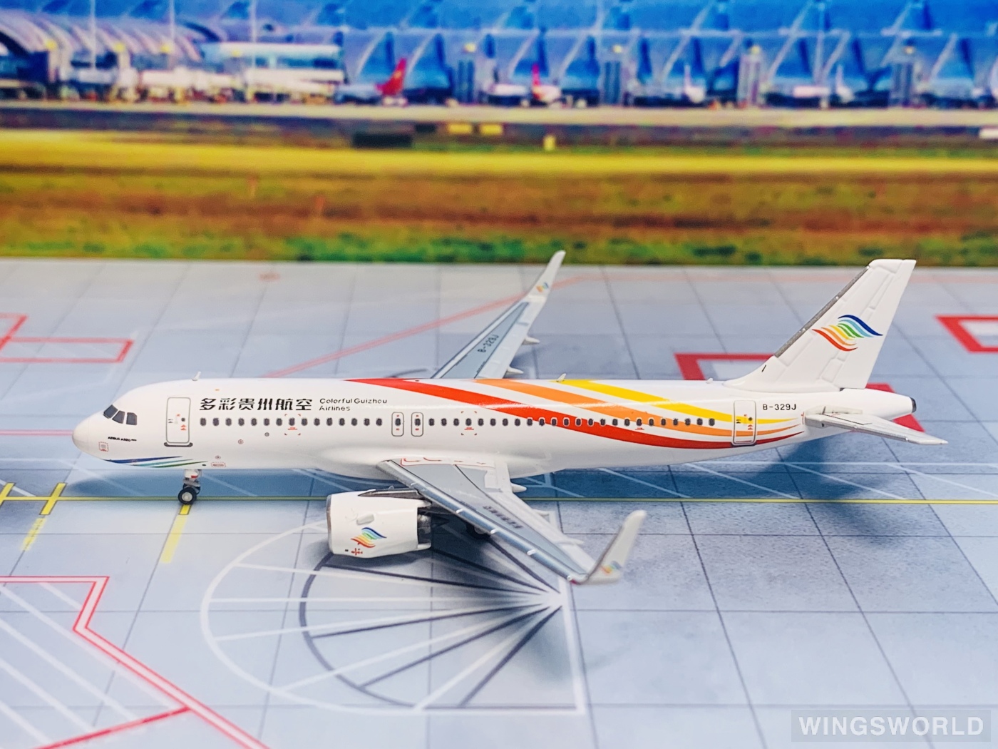 NGmodels 1:400 NG15053 Colorful Guizhou Airlines 多彩贵州航空 Airbus A320neo B-329J