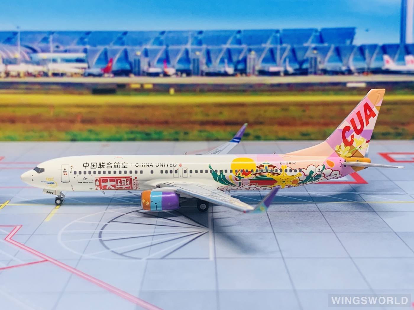 NGmodels 1:400 NG58220 China United Airlines 中国联合航空 Boeing 737-800 B-208Z