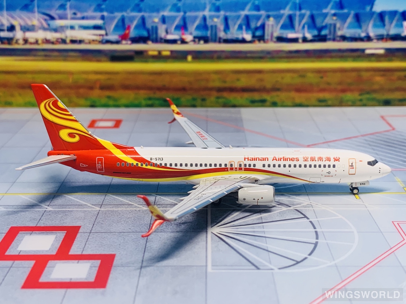 NGmodels 1:400 NG58179 Hainan Airlines 海南航空 Boeing 737-800 B-5713