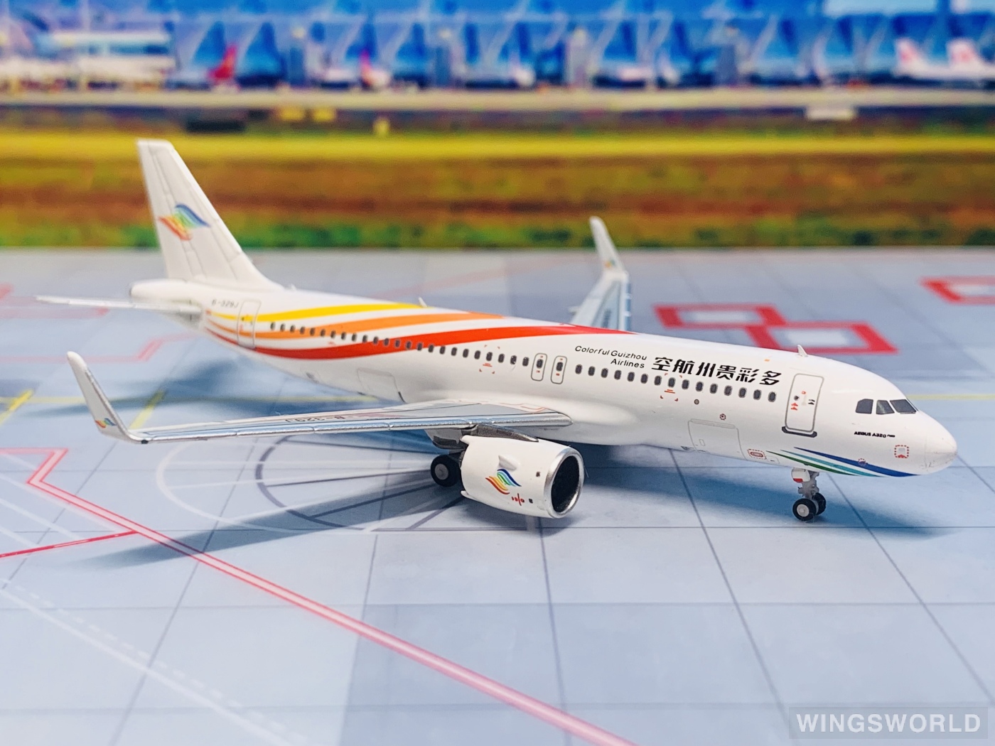 NGmodels 1:400 NG15053 Colorful Guizhou Airlines 多彩贵州航空 Airbus A320neo B-329J