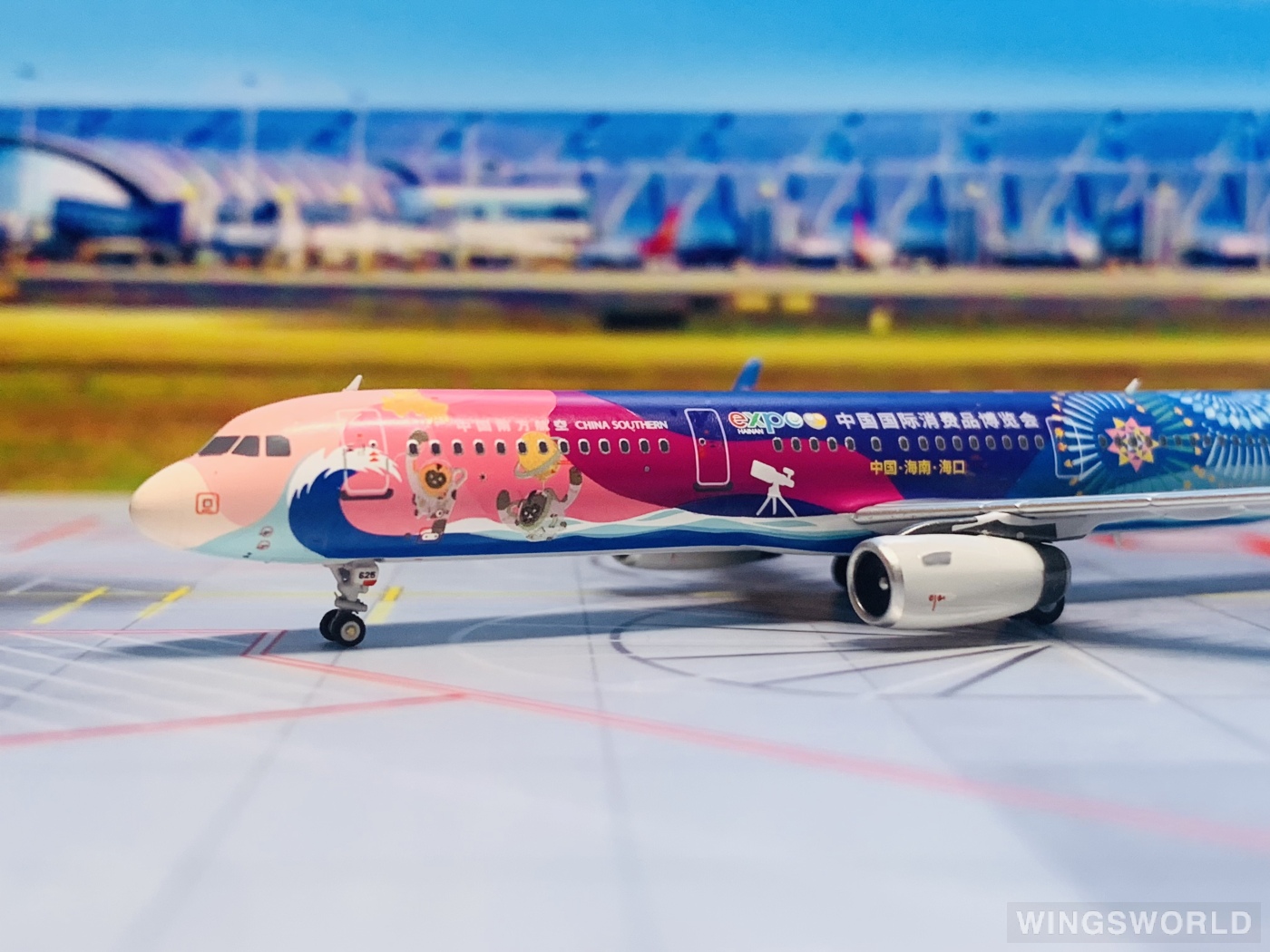 南航文创 1:400 24010 China Southern 中国南方航空 Airbus A321 B-1625