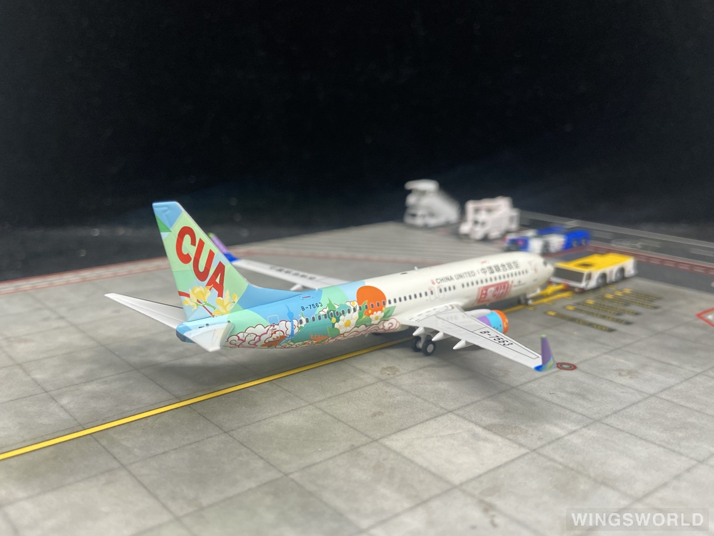 NGmodels 1:400 NG58223 China United Airlines 中国联合航空 Boeing 737-800 B-7563