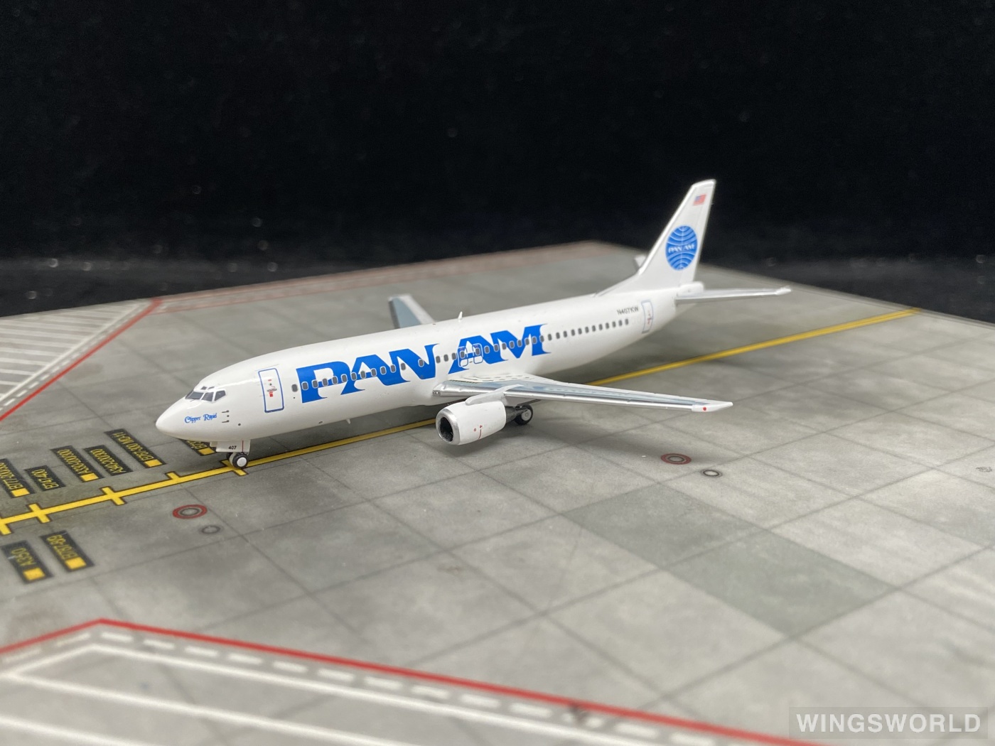 Pandamodel 1:400 52308 Pan Am 泛美航空 Boeing 737-400 N407KW