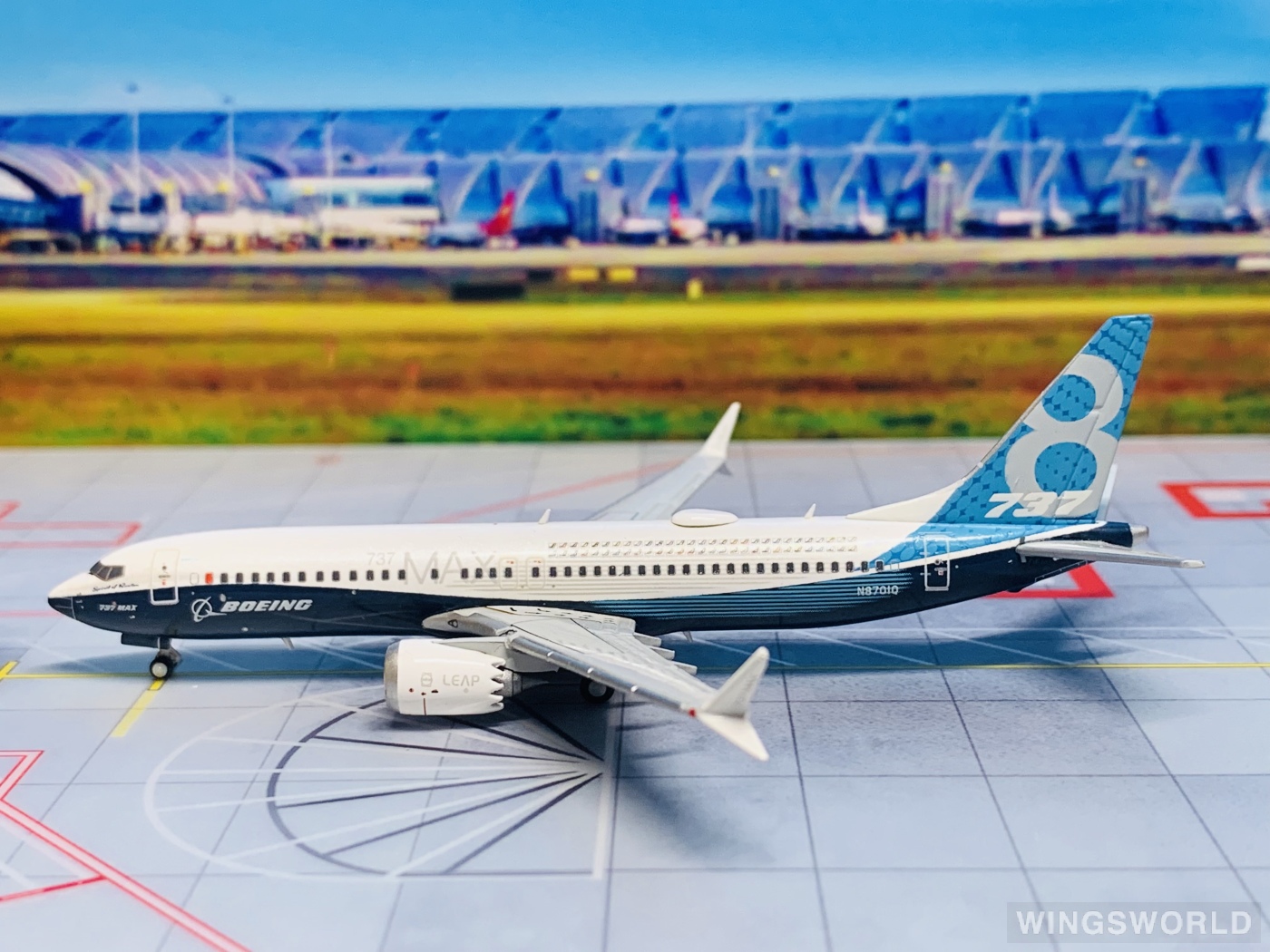 JC Wings 1:400 LH4033 Boeing 波音公司 Boeing 737 MAX 8 N8701Q