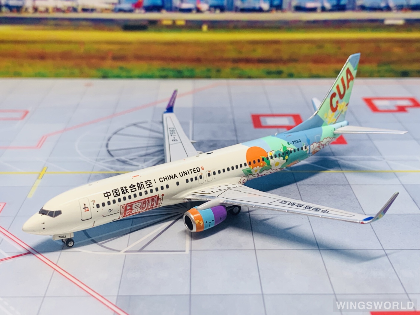 NGmodels 1:400 NG58223 China United Airlines 中国联合航空 Boeing 737-800 B-7563