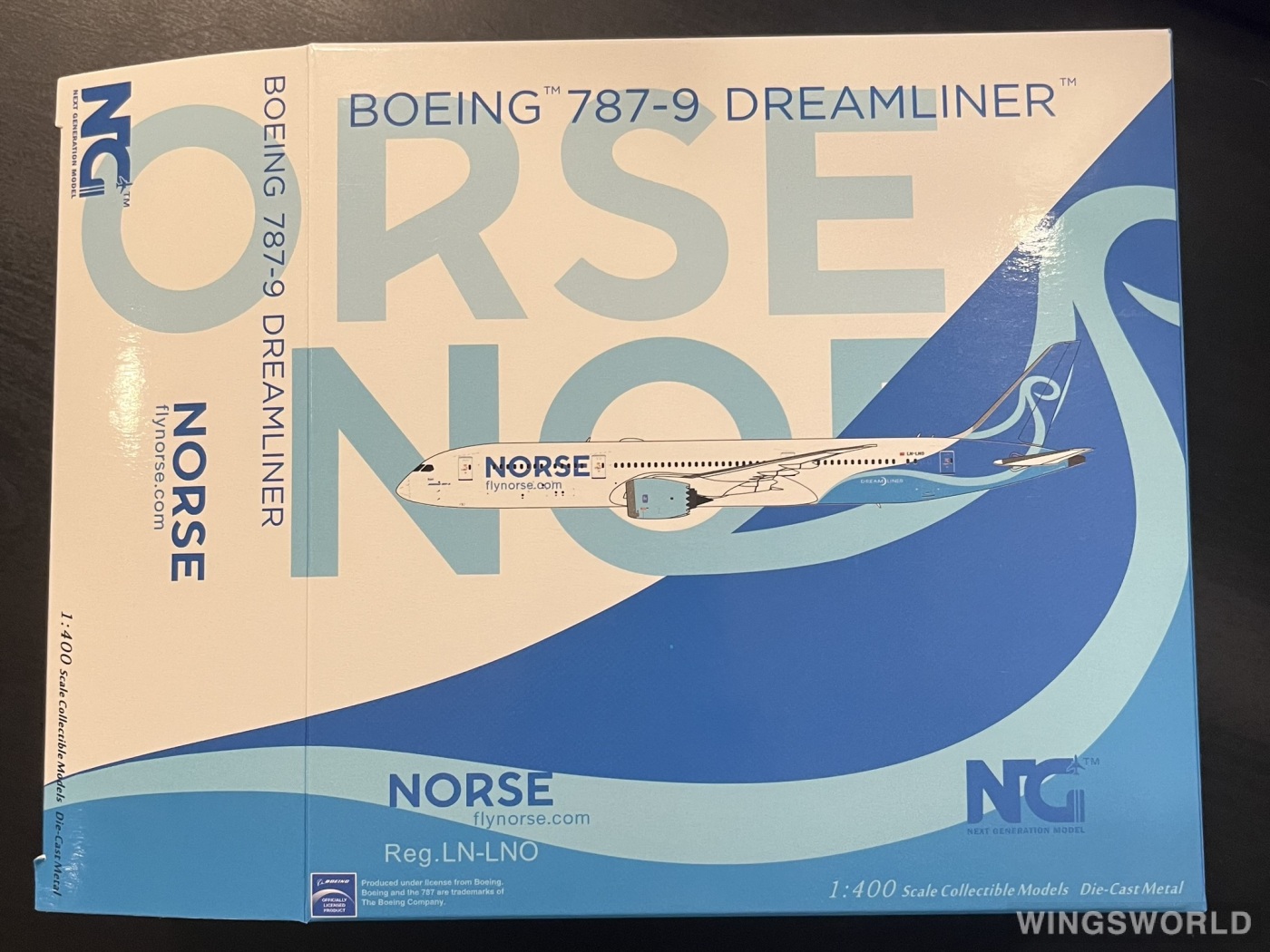 NGmodels 1:400 NG55075 Norse Atlantic Airways Boeing 787-9 LN-LNO