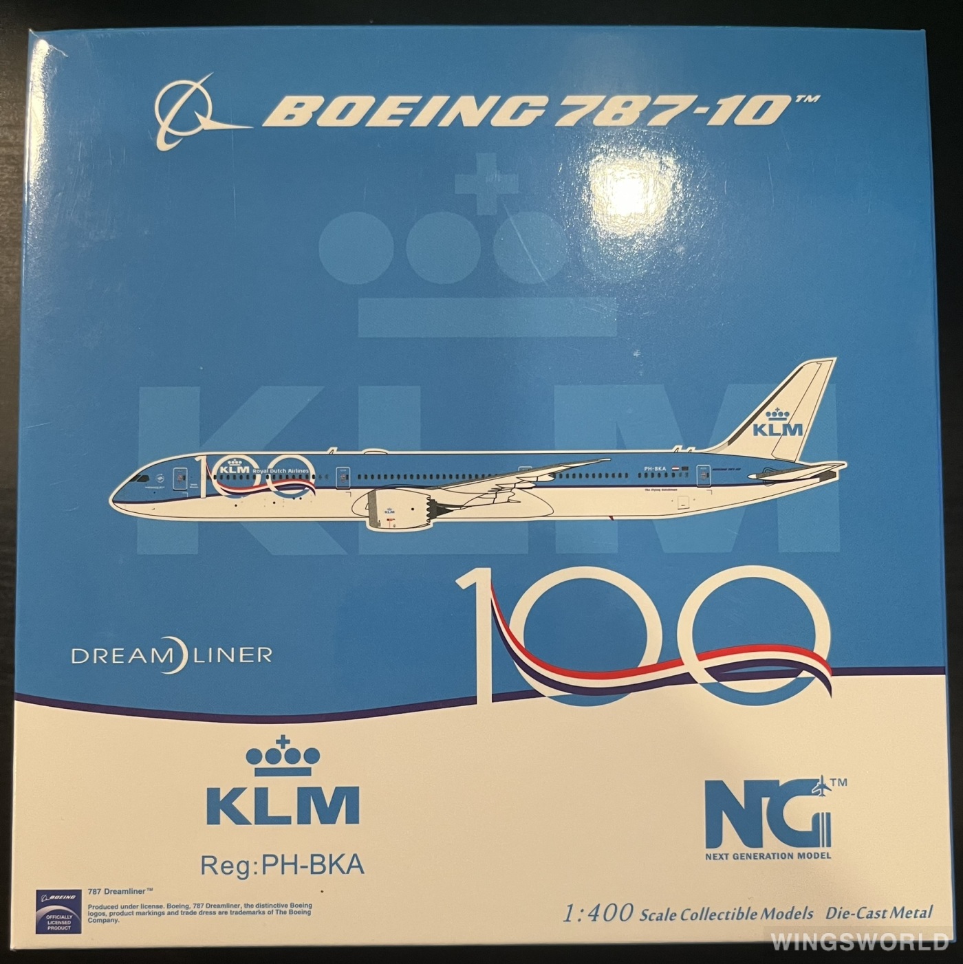 NGmodels 1:400 NG56001 KLM 荷兰皇家航空 Boeing 787-10 PH-BKA