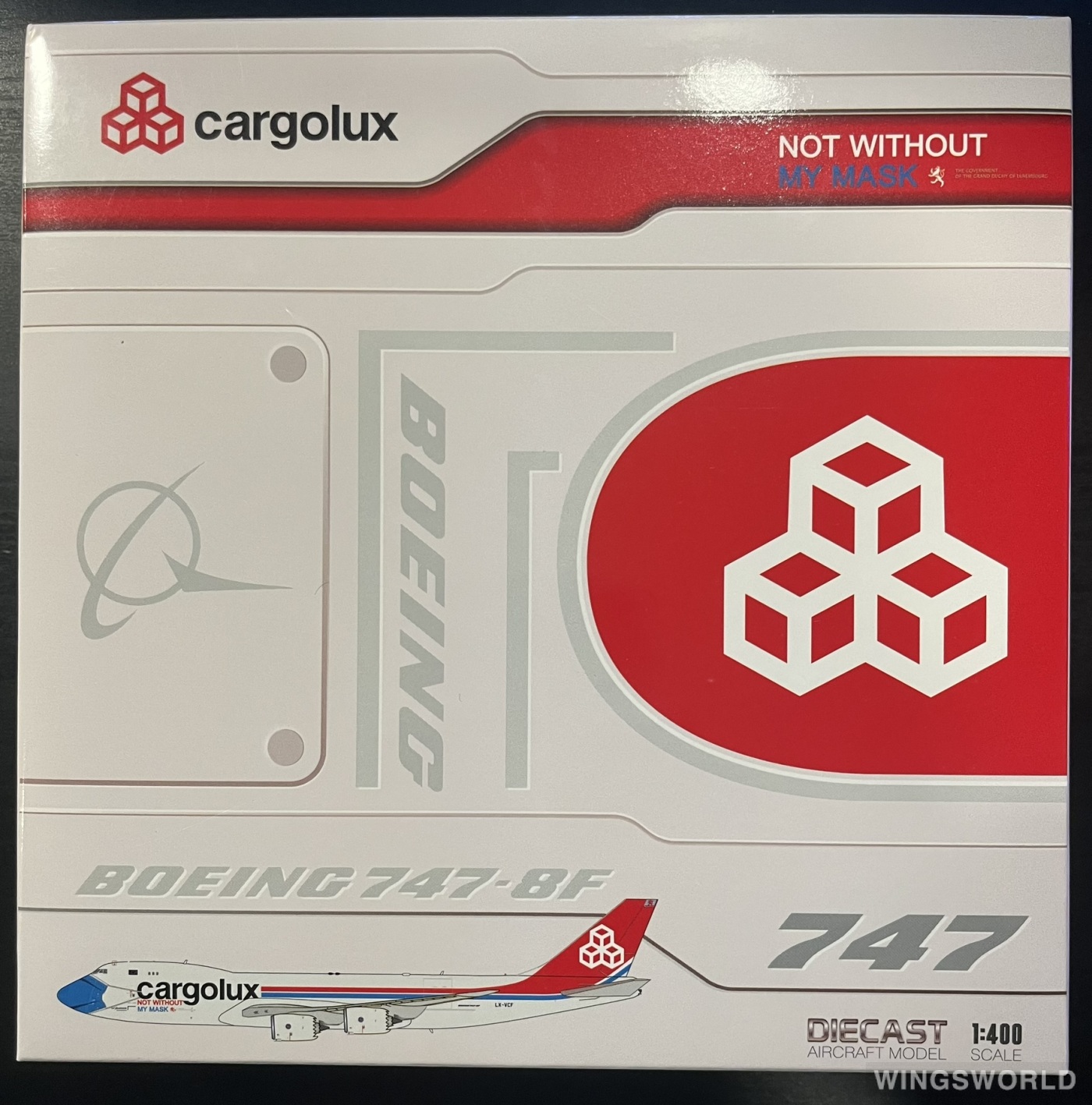 JC Wings 1:400 XX40152 Cargolux 卢森堡货运航空 Boeing 747-8F LX-VCF
