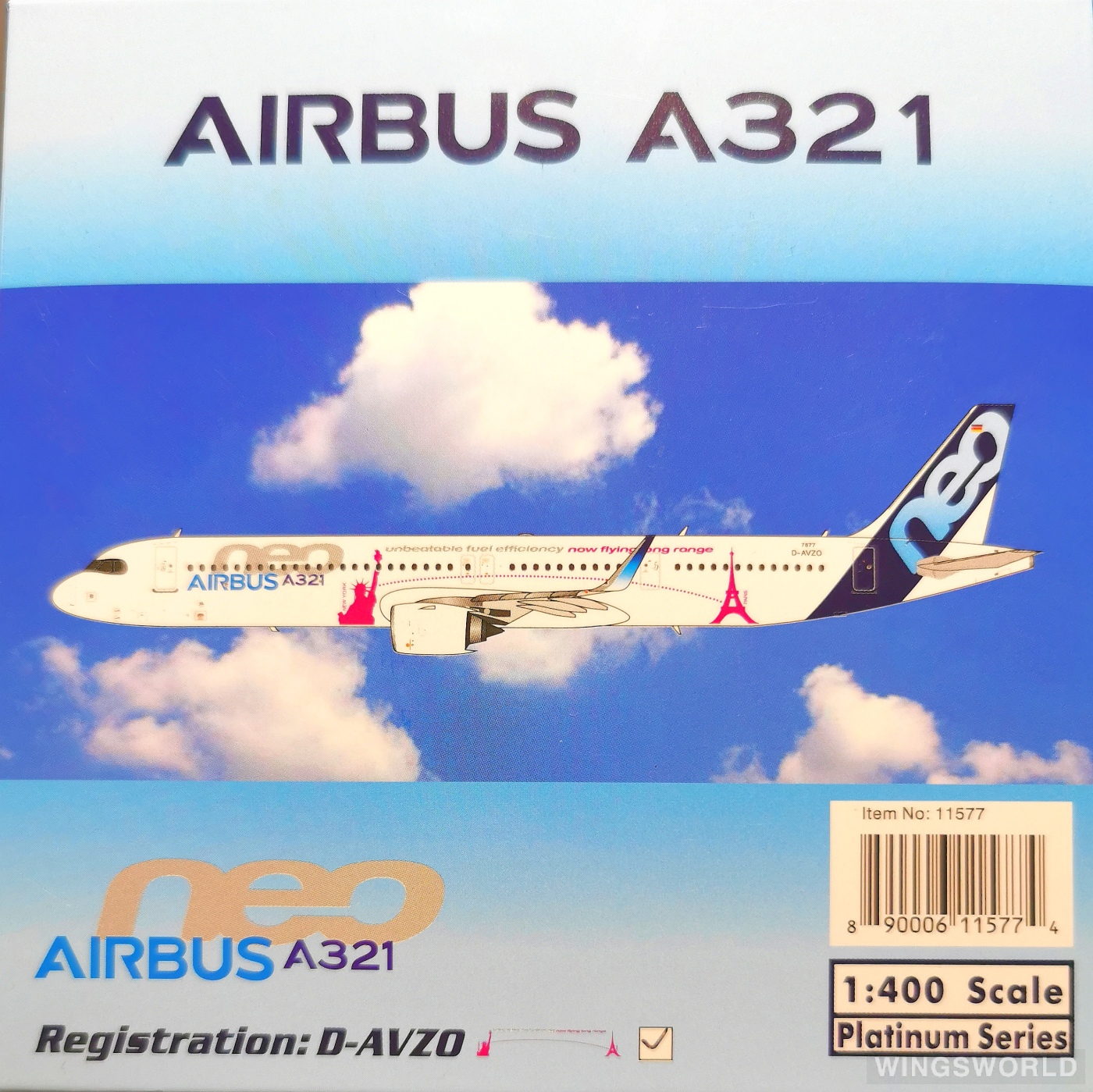 Phoenix 1:400 PH11577 Airbus 空中客车 Airbus A321neo D-AVZO