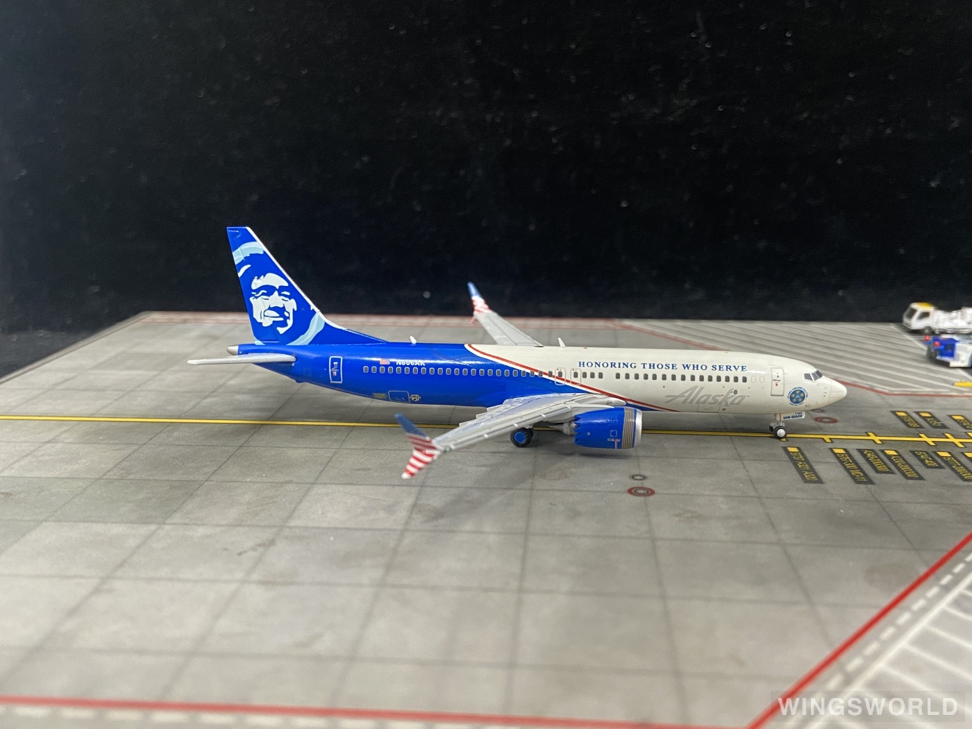 Geminijets 1:400 GJASA2258 Alaska Airlines 阿拉斯加航空 Boeing 737 MAX 8 N806AK