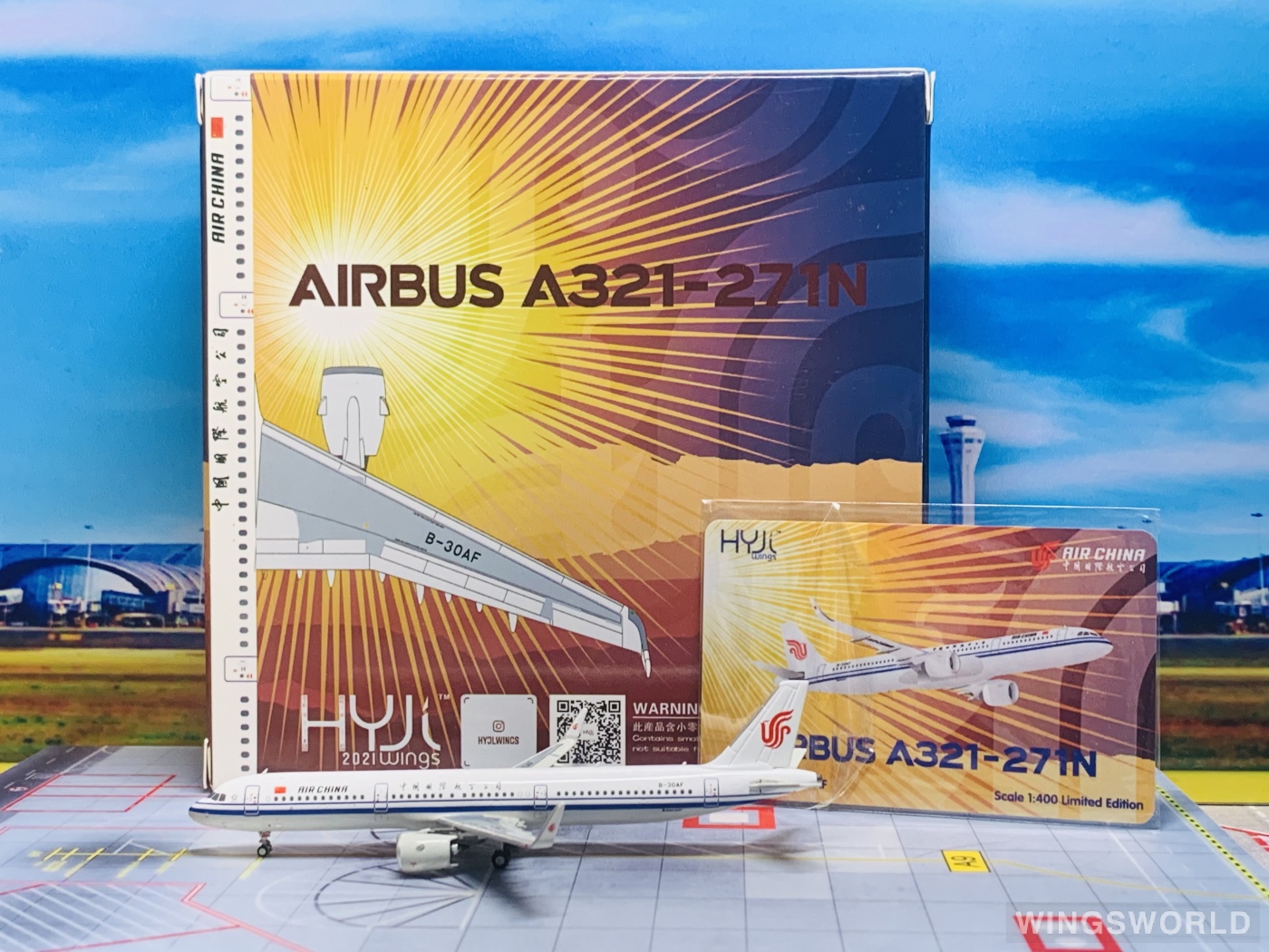HYJLwings 1:400 HYJL81072 Air China 中国国际航空 Airbus A321neo B-30AF