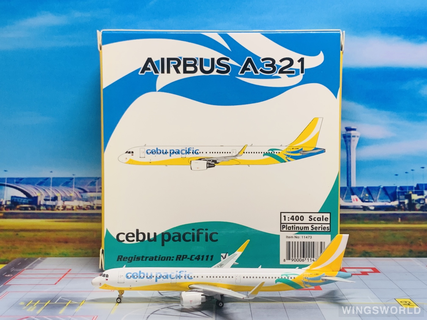 Phoenix 1:400 PH11473 Cebu Pacific Air 宿务太平洋航空 Airbus A321 RP-C4111