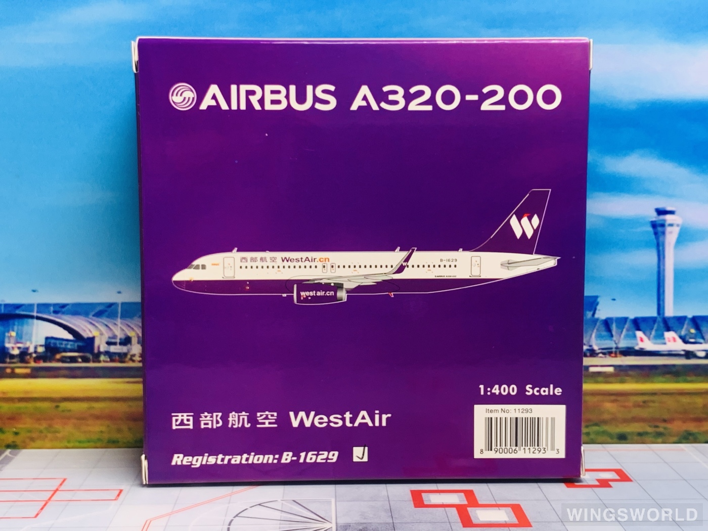 Phoenix 1:400 PH11293 West Air 西部航空 Airbus A320 B-1629