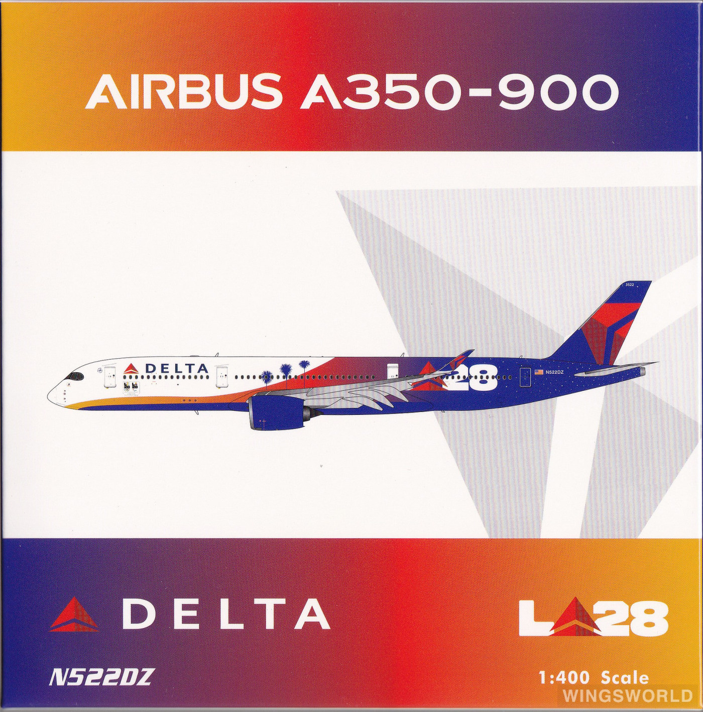 Phoenix 1:400 Airbus A350-900 Delta Air Lines 达美航空
