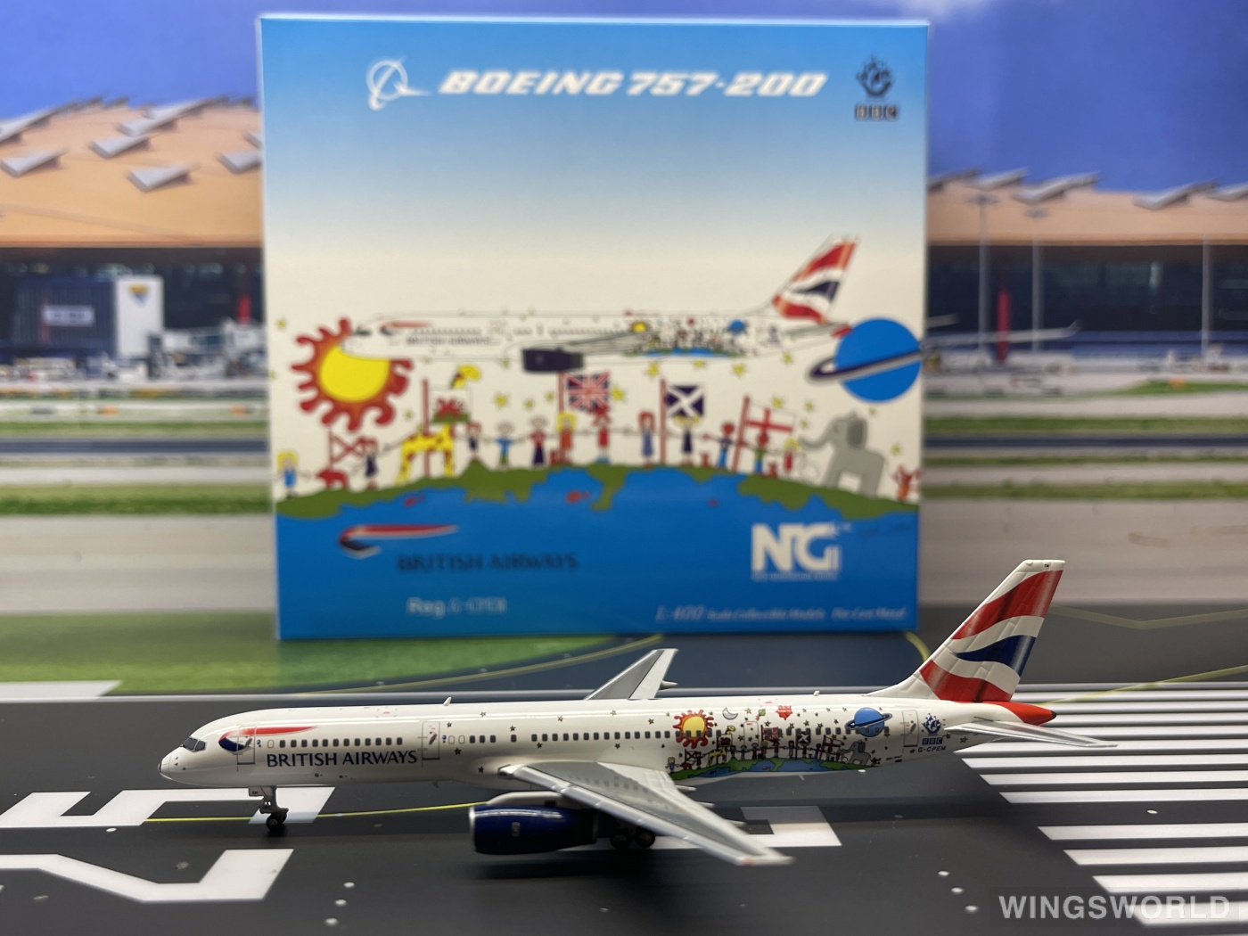 NGmodels 1:400 NG53092 British Airways 英国航空 Boeing 757-200 G-CPEM
