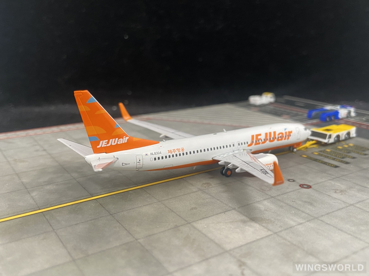 JEJUair 模型 XX4199 Jeju Air 济州航空Boeing 737-800 HL8318 JC Wings 1:400