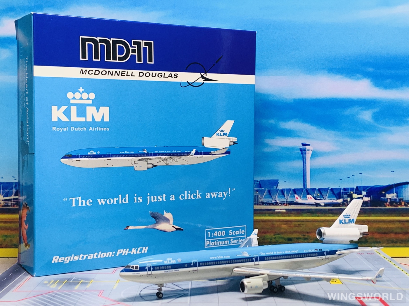 Phoenix 1:400 PH11903 KLM 荷兰皇家航空 McDonnell Douglas MD-11 PH-KCH
