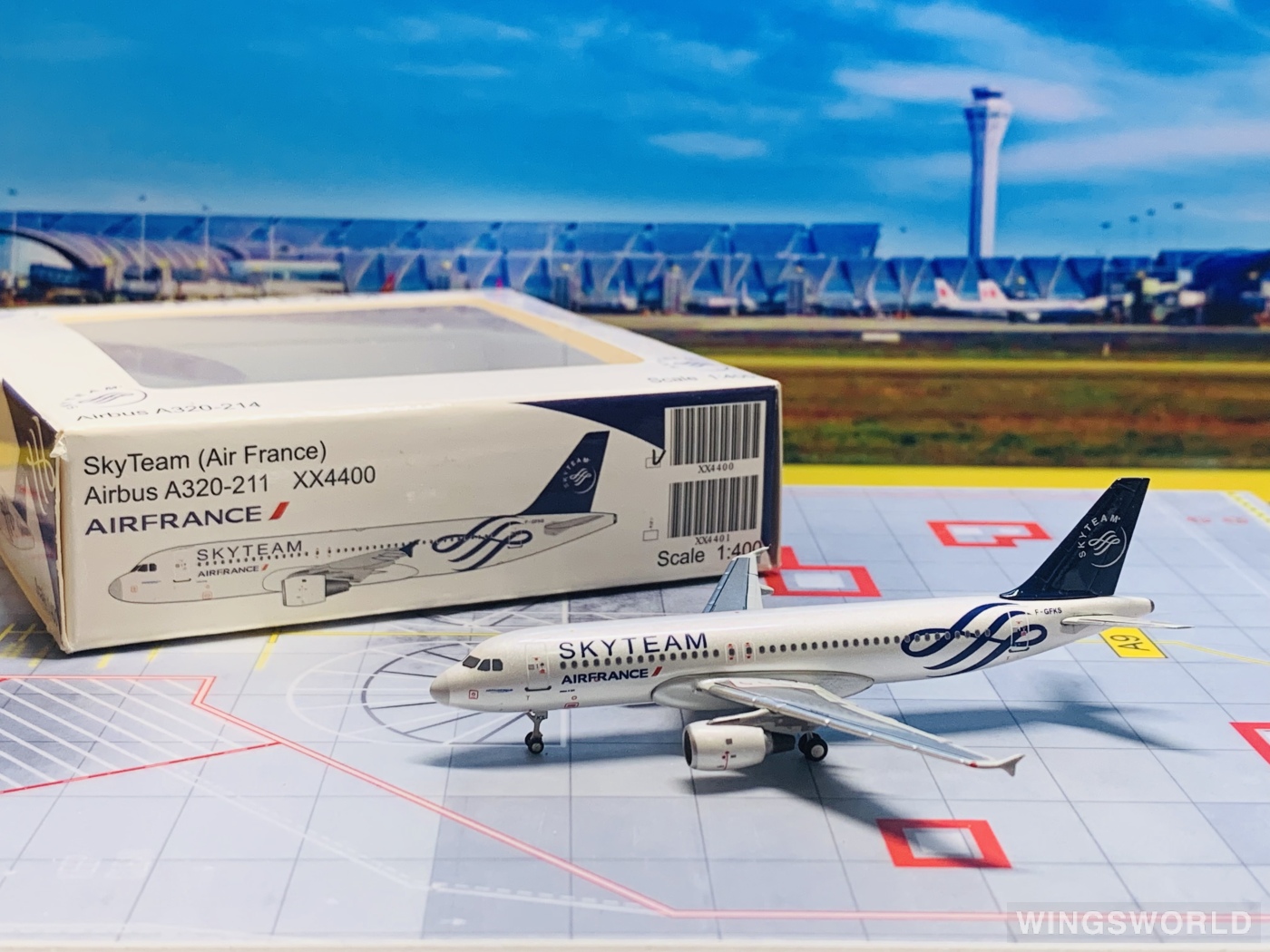 JC Wings 1:400 XX4400 Air France 法国航空 Airbus A320 F-GFKS