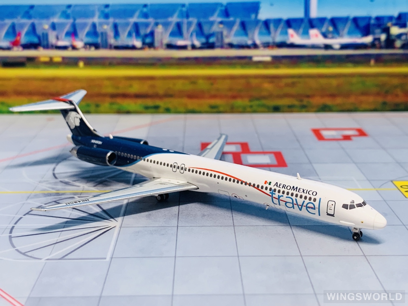 Geminijets 1:400 GJAMX1434 Aeroméxico 墨西哥国际航空 McDonnell Douglas MD-83 N848SH