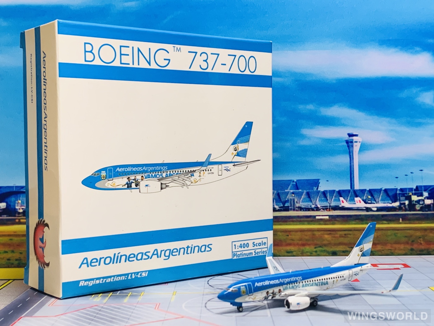 Phoenix 1:400 PH10976 Aerolíneas Argentinas 阿根廷航空 Boeing 737-700 LV-CSI