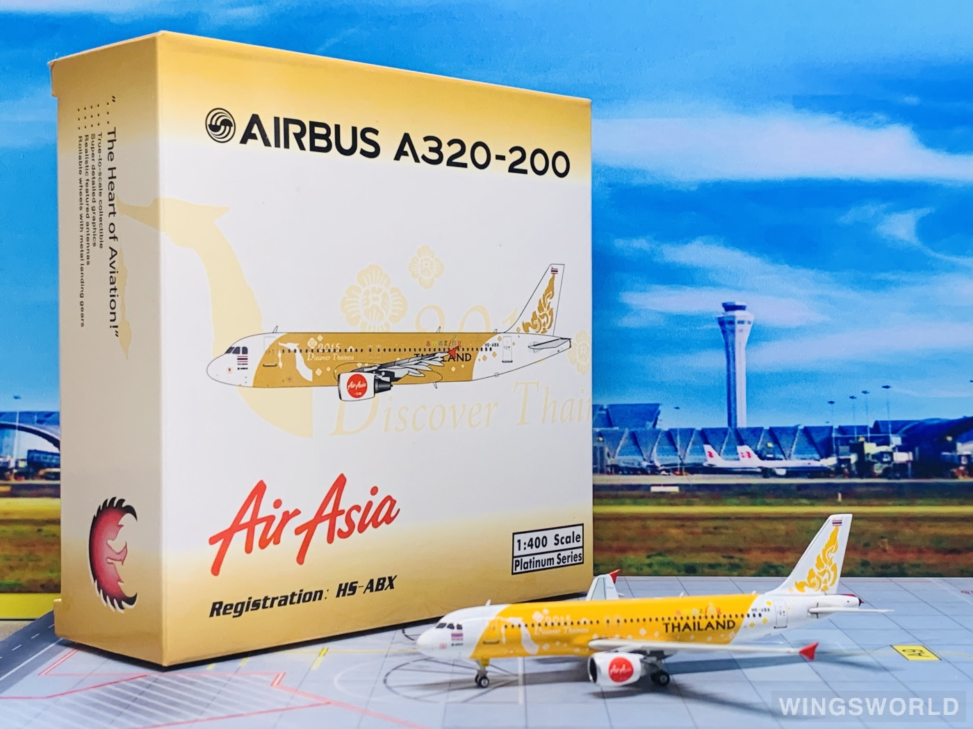Phoenix 1:400 PH11158 AirAsia 亚洲航空 Airbus A320 HS-ABX
