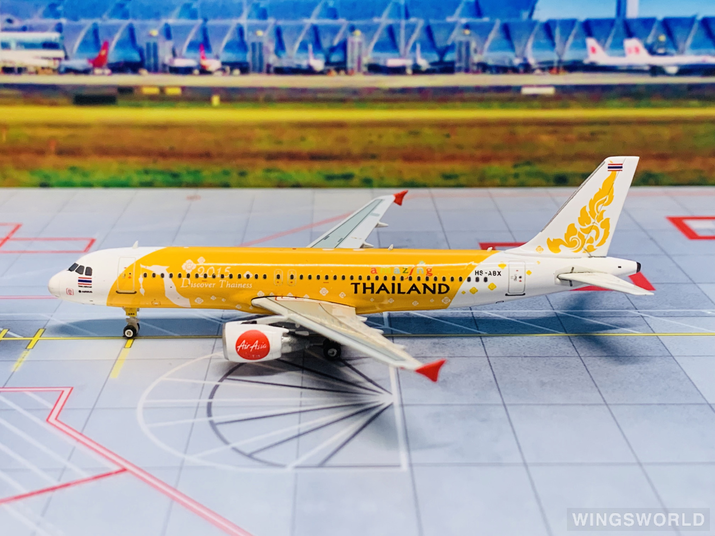 Phoenix 1:400 Airbus A320 AirAsia 亚洲航空PH11158 HS-ABX 的