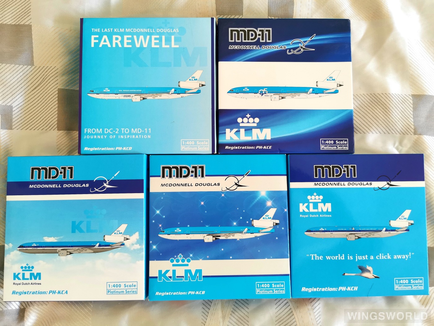 Phoenix 1:400 PH10928 KLM 荷兰皇家航空 McDonnell Douglas MD-11 PH-KCB
