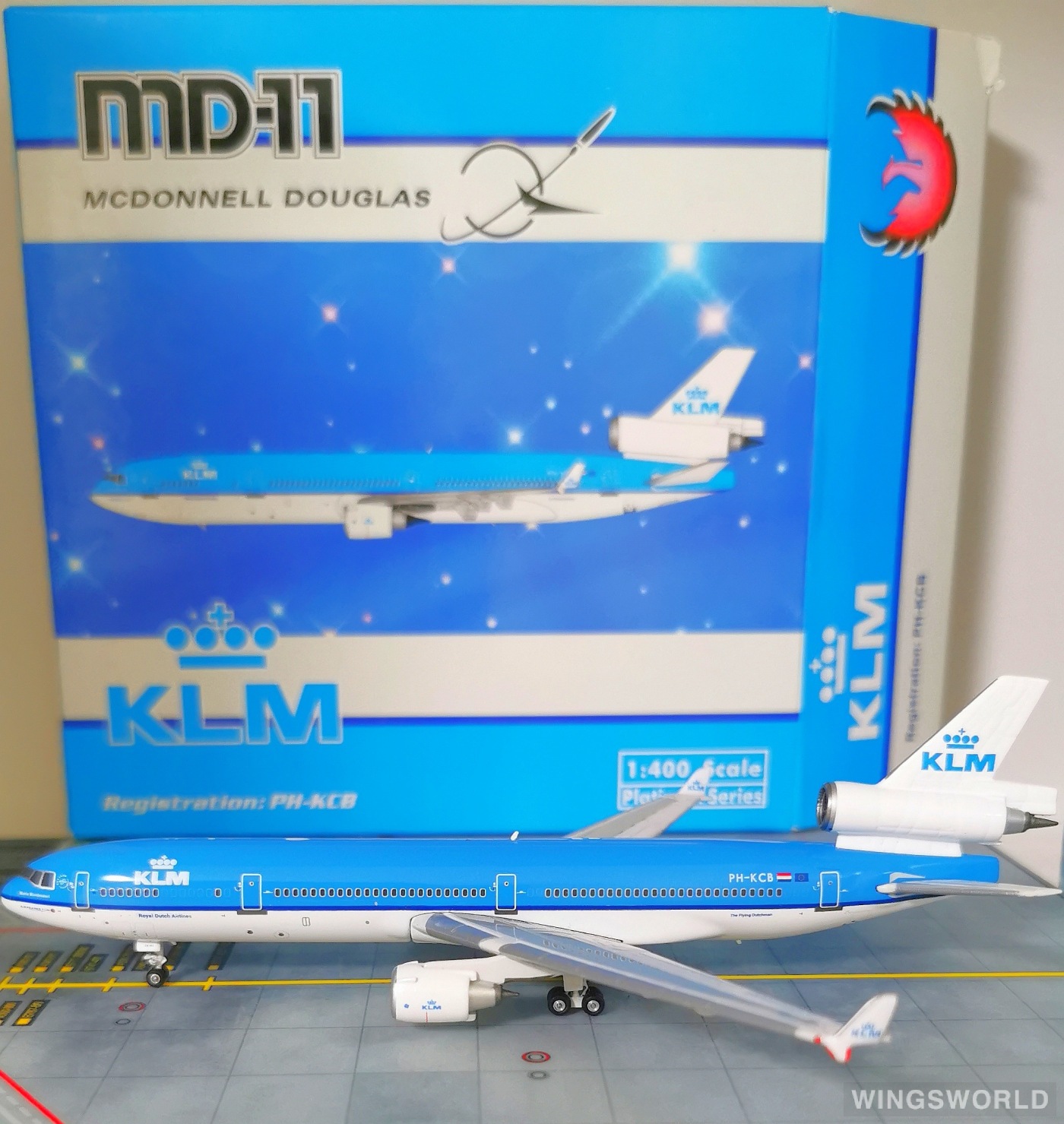Phoenix 1:400 PH10928 KLM 荷兰皇家航空 McDonnell Douglas MD-11 PH-KCB
