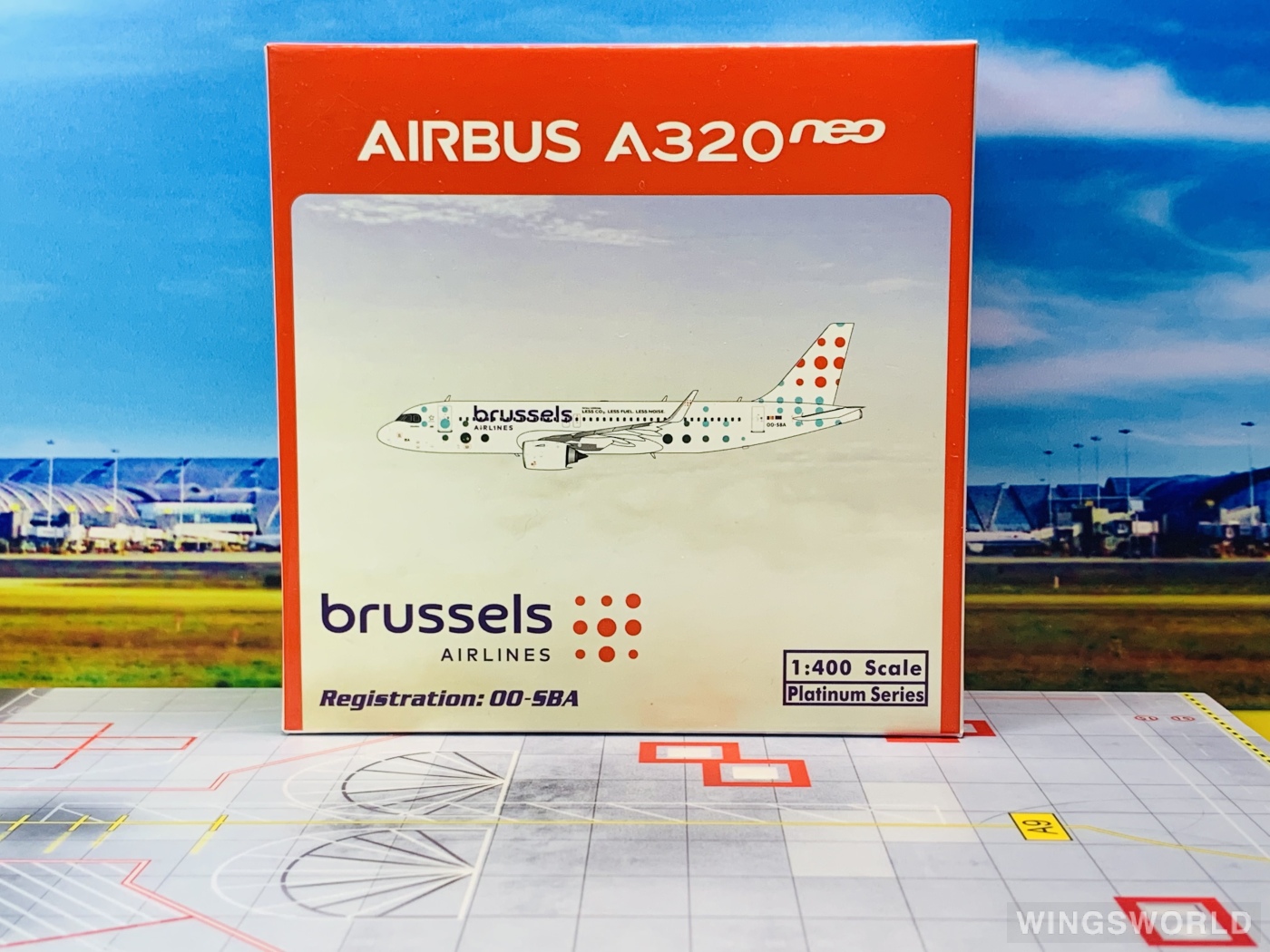 Phoenix 1:400 PH11844 Brussels Airlines 布鲁塞尔航空 Airbus A320neo OO-SBA