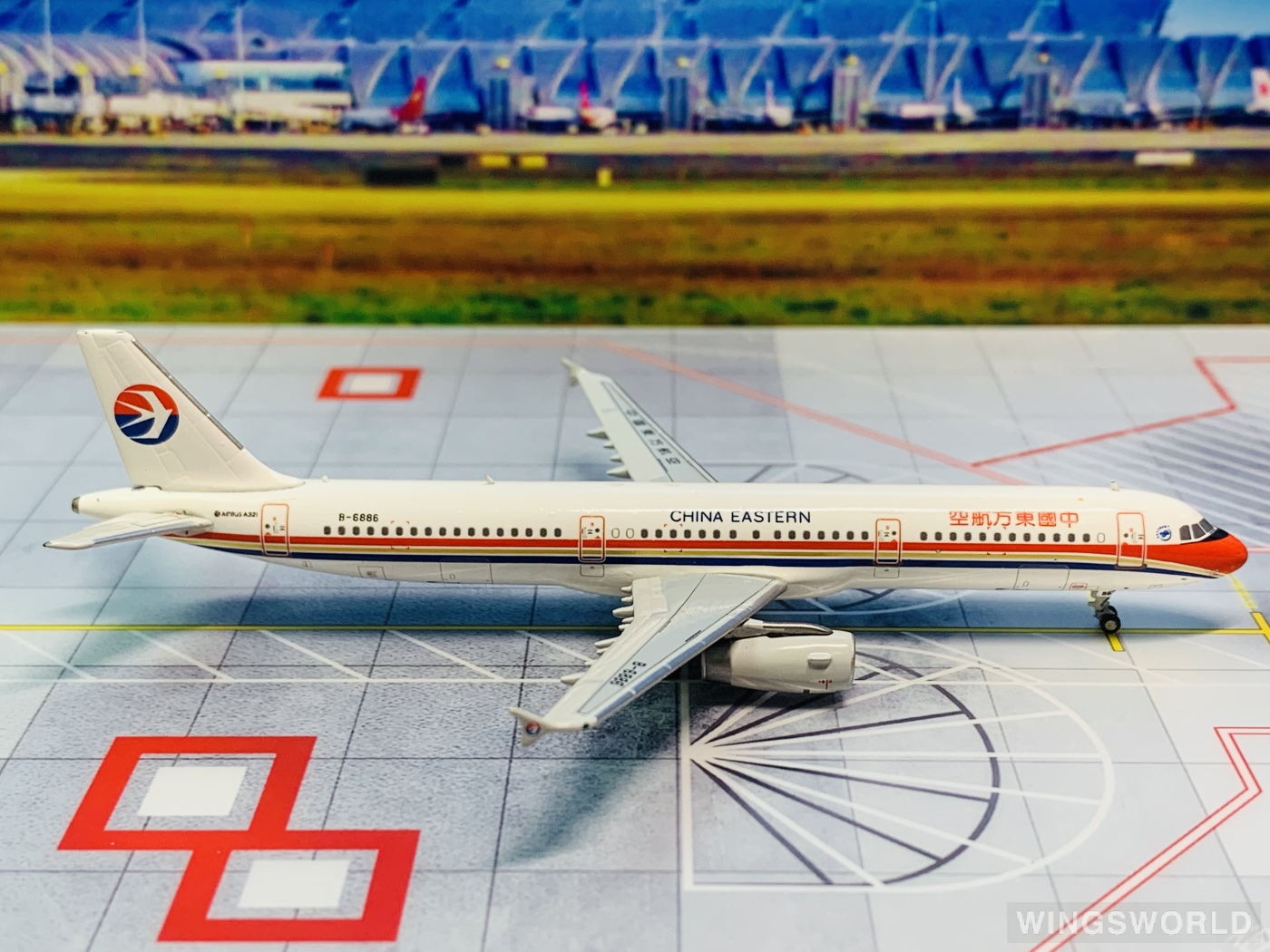 HYJLwings 1:400 HYJL81015 China Eastern 中国东方航空 Airbus A321 B-6886