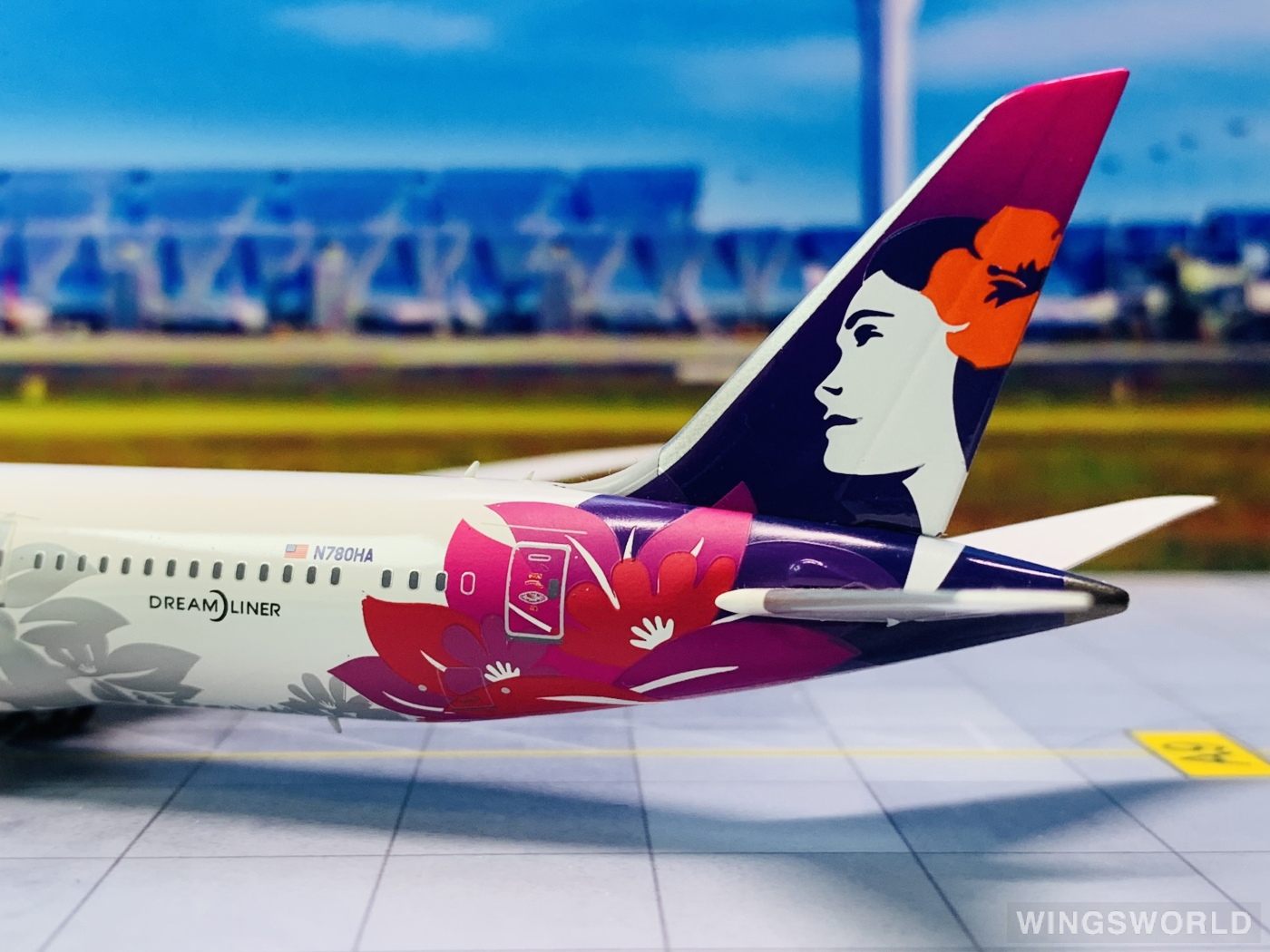 NGmodels 1:400 NG55070 Hawaiian Airlines 夏威夷航空 Boeing 787-9 N780HA