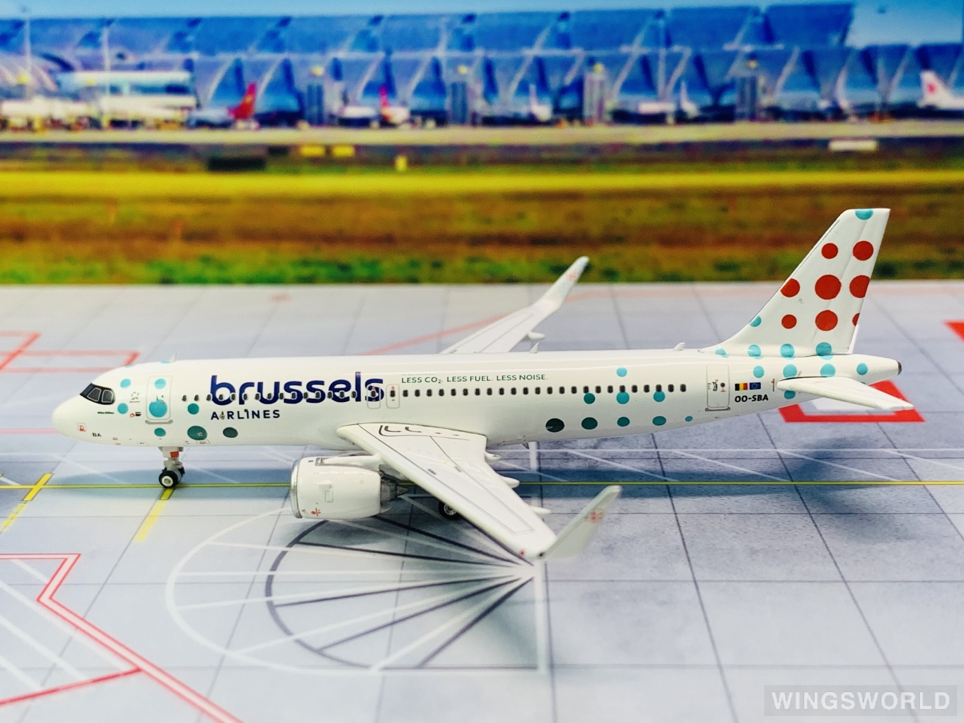 Phoenix 1:400 PH11844 Brussels Airlines 布鲁塞尔航空 Airbus A320neo OO-SBA
