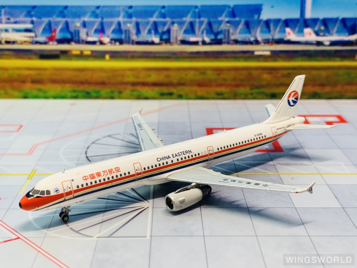 HYJLwings 1:400 HYJL81015 China Eastern 中国东方航空 Airbus A321 B-6886