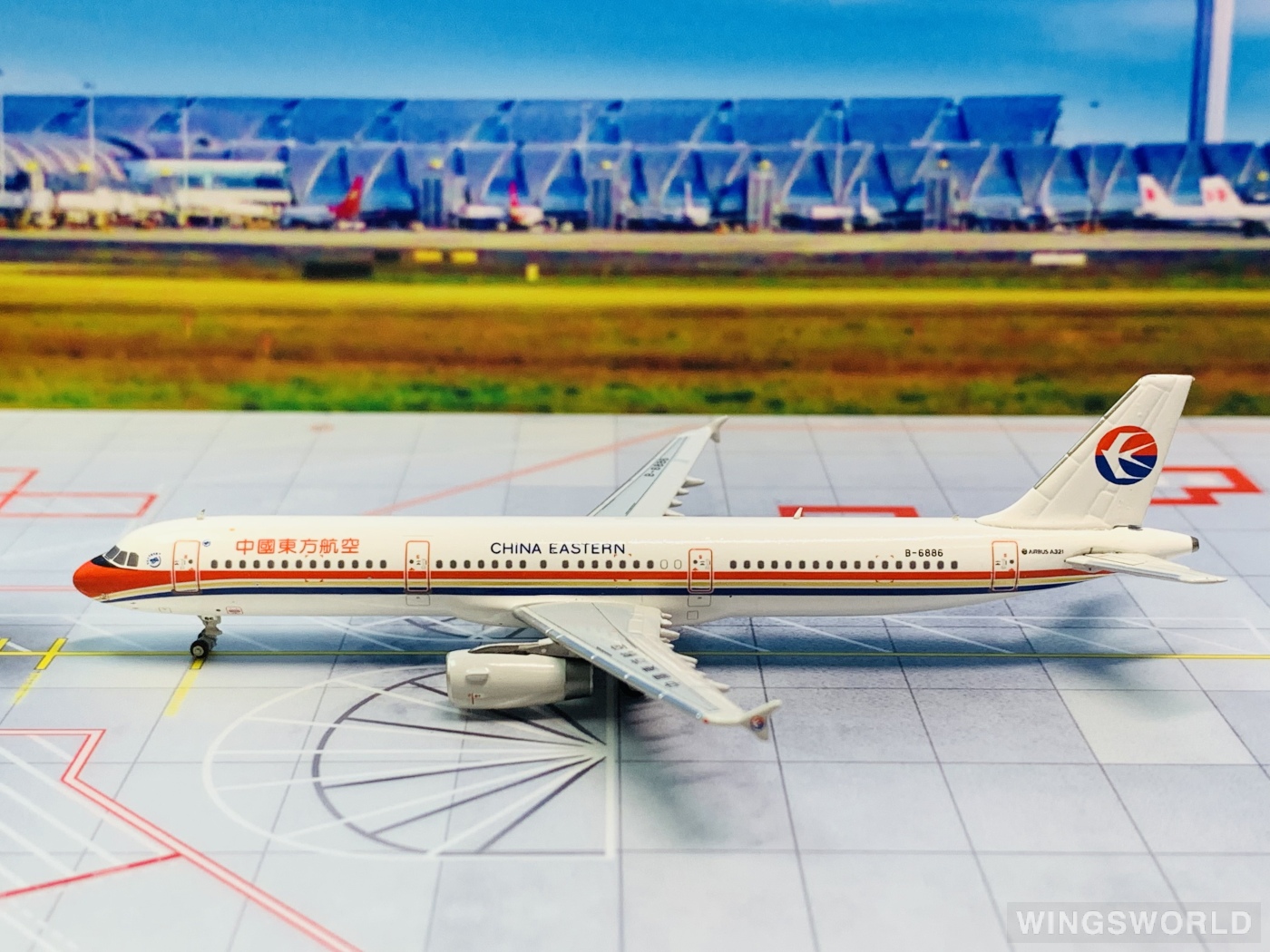 HYJLwings 1:400 HYJL81015 China Eastern 中国东方航空 Airbus A321 B-6886
