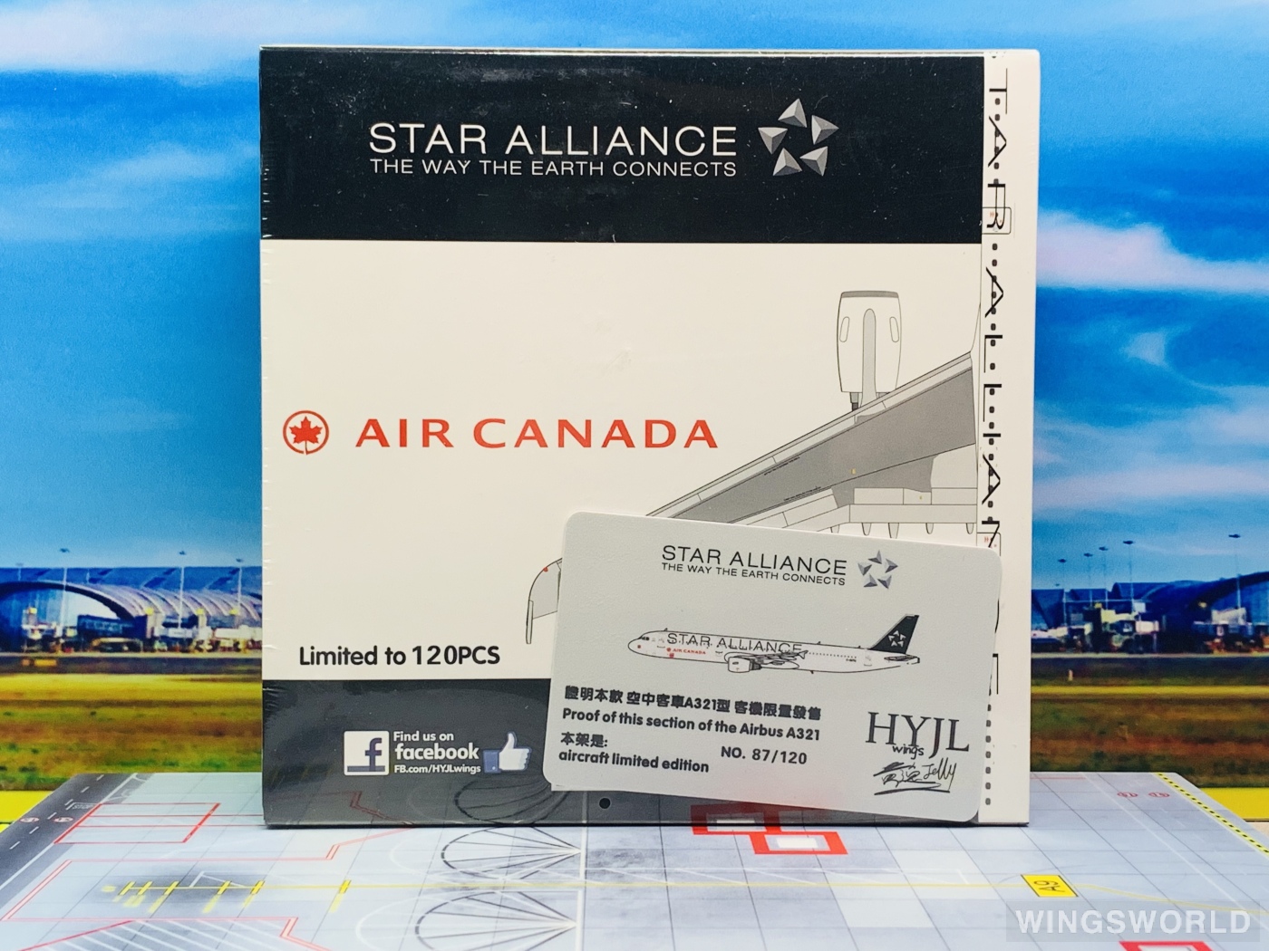 HYJLwings 1:400 HYJL81035 Air Canada 加拿大航空 Airbus A321 C-GITU