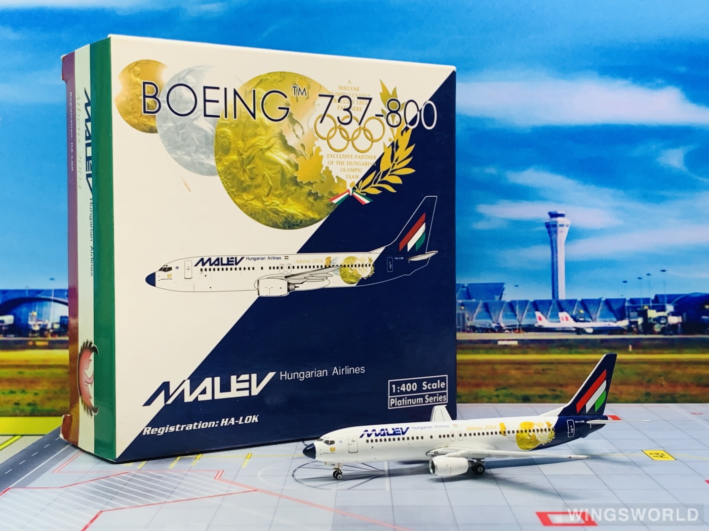 Phoenix 1:400 PH10731 Malév 匈牙利航空 Boeing 737-800 HA-LOK
