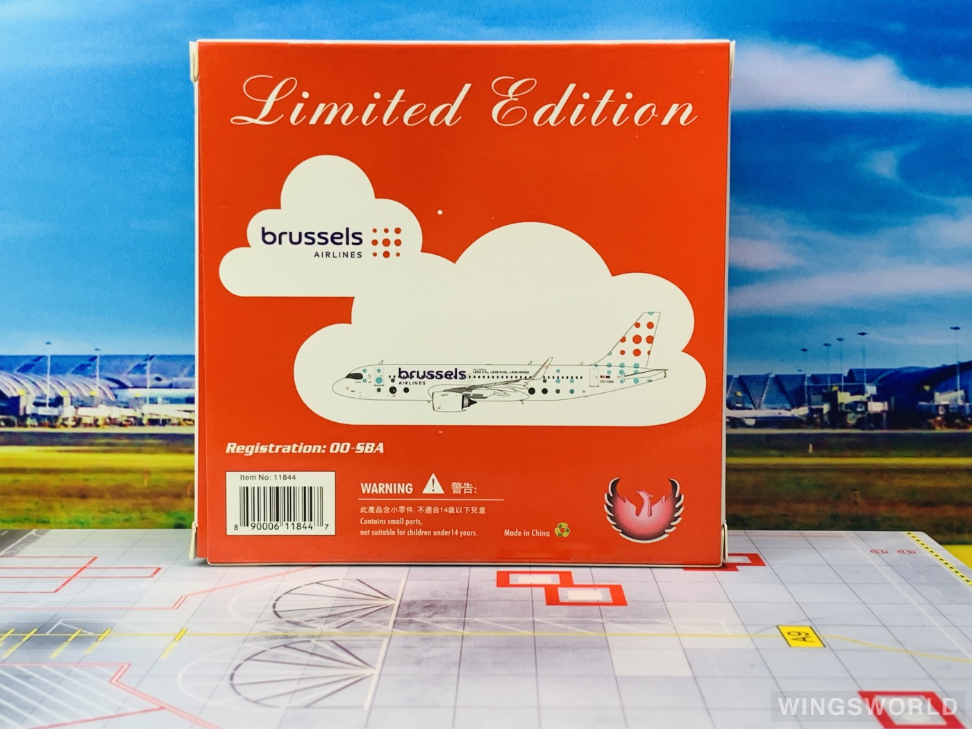 Phoenix 1:400 PH11844 Brussels Airlines 布鲁塞尔航空 Airbus A320neo OO-SBA