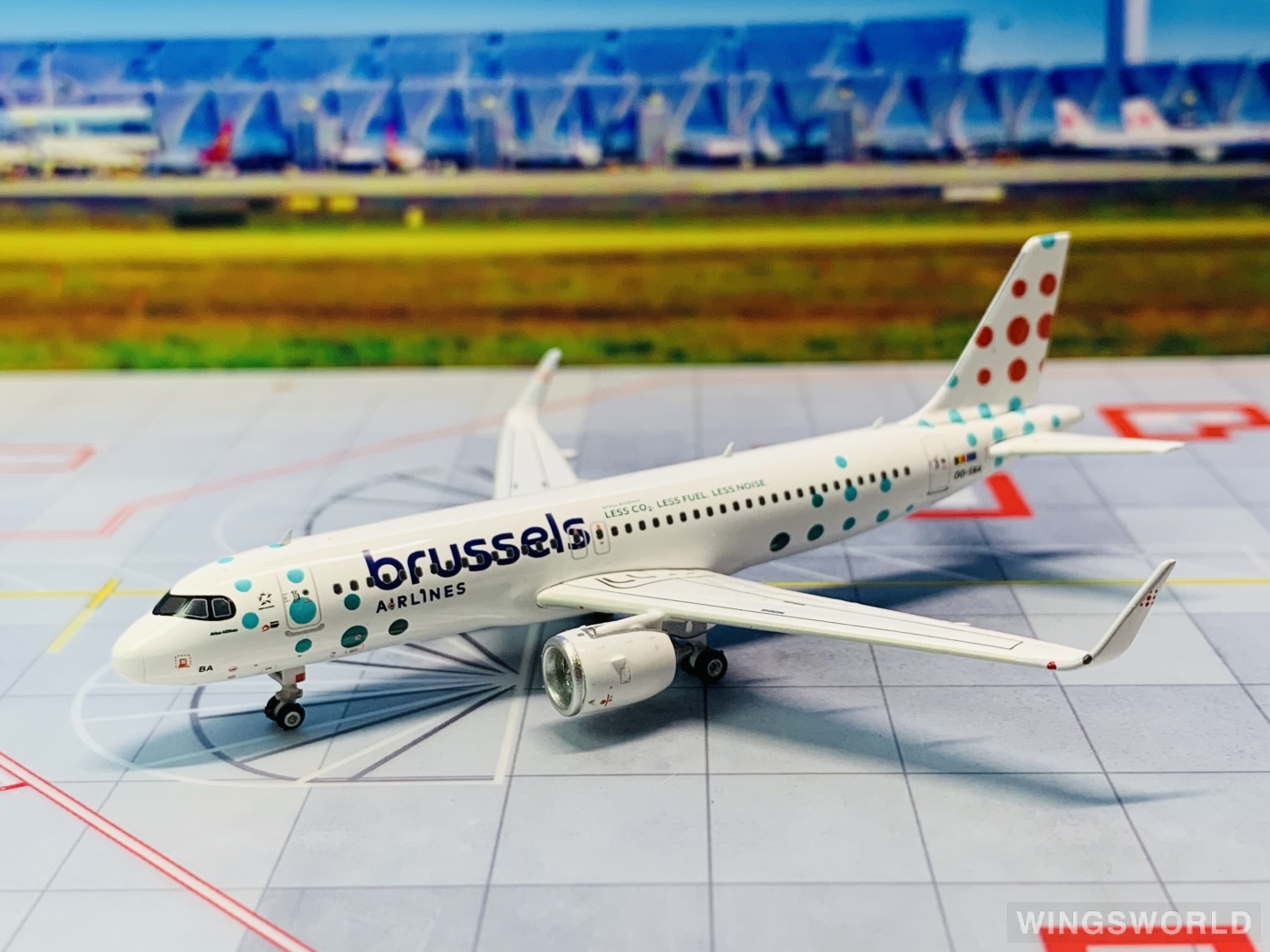 Phoenix 1:400 PH11844 Brussels Airlines 布鲁塞尔航空 Airbus A320neo OO-SBA