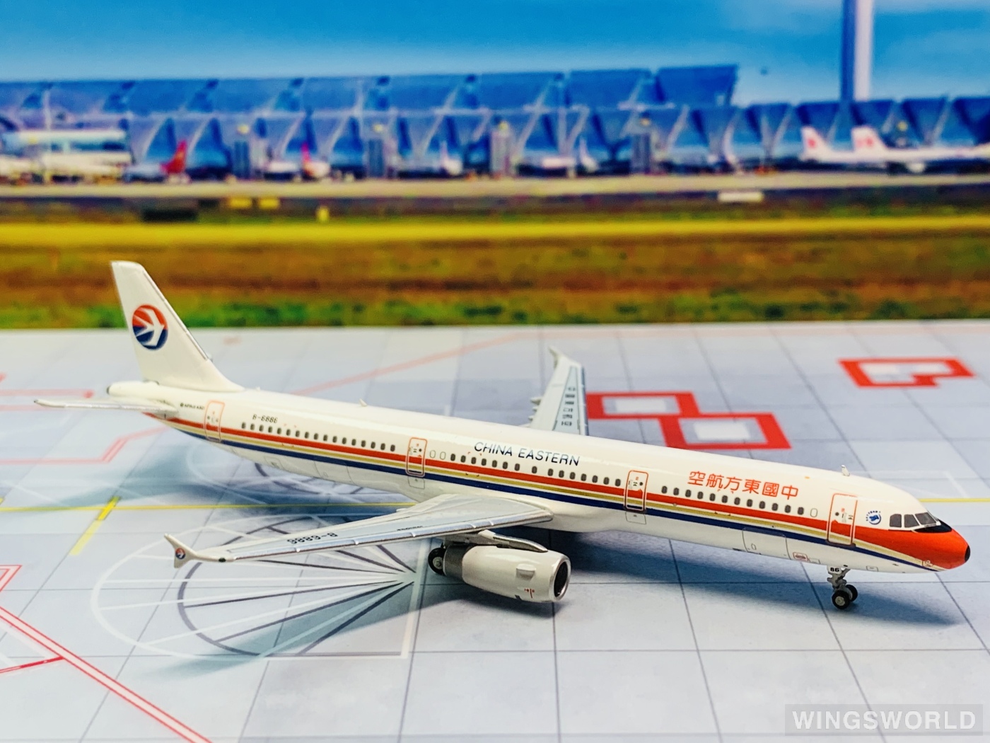 HYJLwings 1:400 HYJL81015 China Eastern 中国东方航空 Airbus A321 B-6886