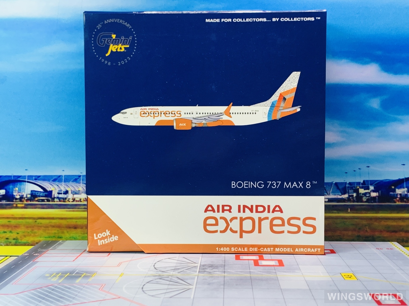 Geminijets 1:400 GJAXB2260 Air India 印度航空 Boeing 737 MAX 8 VT-BXA