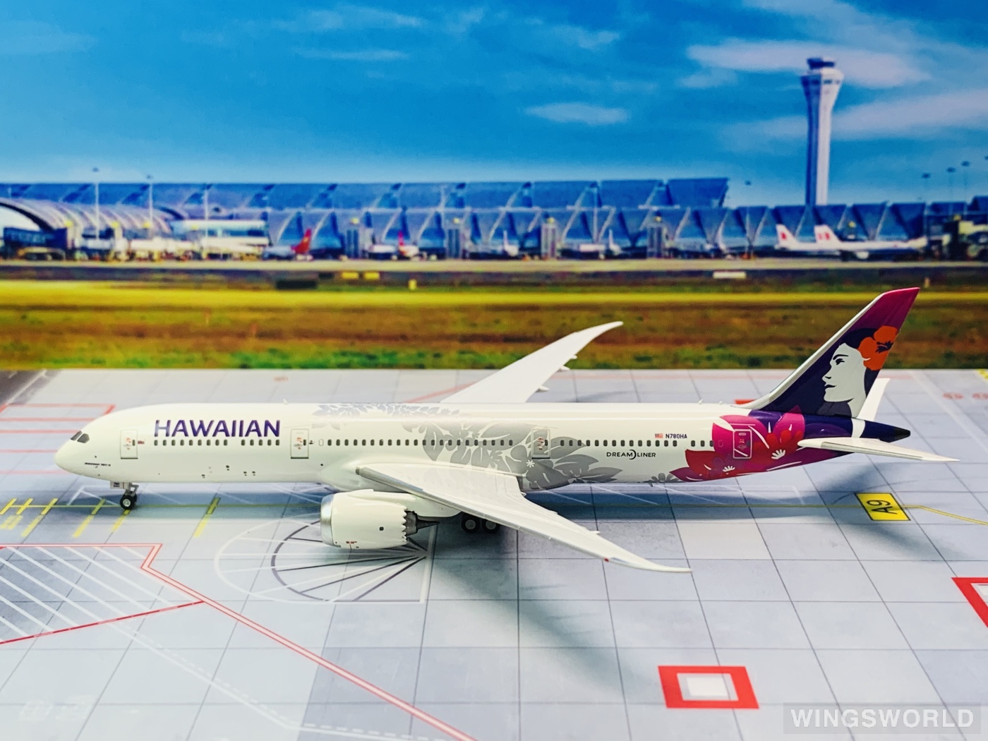 NGmodels 1:400 NG55070 Hawaiian Airlines 夏威夷航空 Boeing 787-9 N780HA