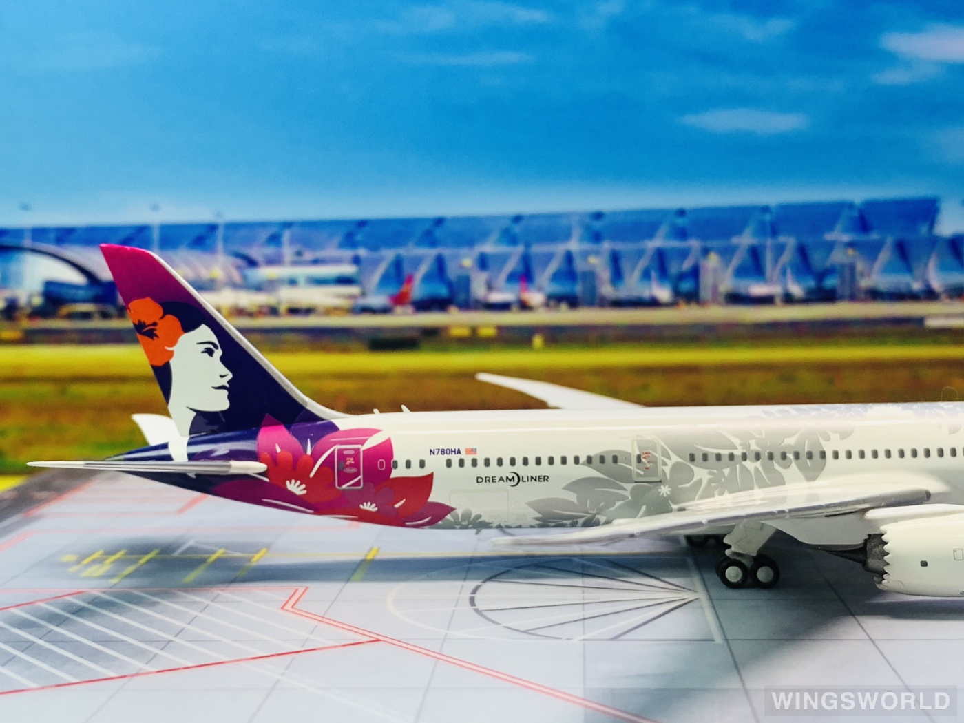 NGmodels 1:400 NG55070 Hawaiian Airlines 夏威夷航空 Boeing 787-9 N780HA