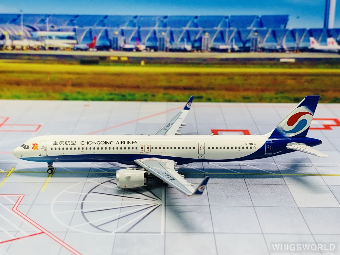 NGmodels 1:400 NG13007 Chongqing Airlines 重庆航空 Airbus A321neo B-30E3
