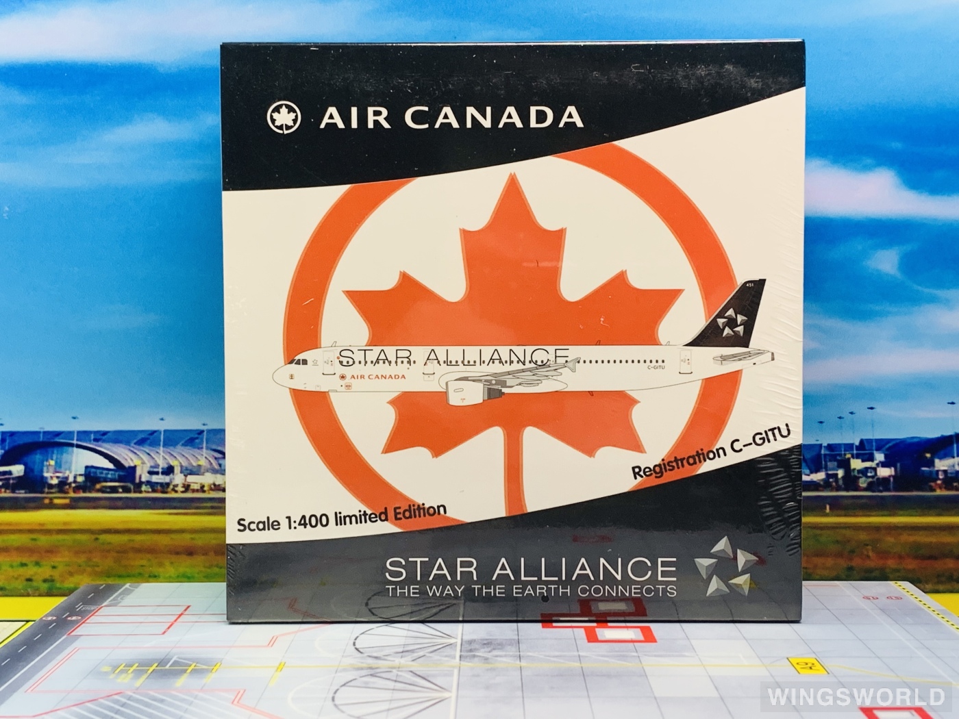 HYJLwings 1:400 HYJL81035 Air Canada 加拿大航空 Airbus A321 C-GITU