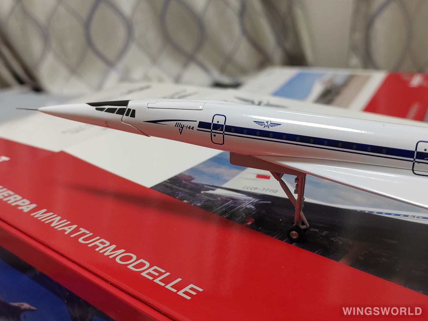 Herpa 1:200 Tupolev TU-144 Aeroflot 俄罗斯航空556323 CCCP-77112 的