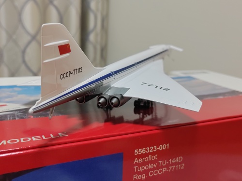 herpa 1:200 ロシア航空 TU-144 CCCP-77112 Herpa 1:200 Tupolev TU-144 Aeroflot 俄罗斯航空556323 CCCP-77112 的