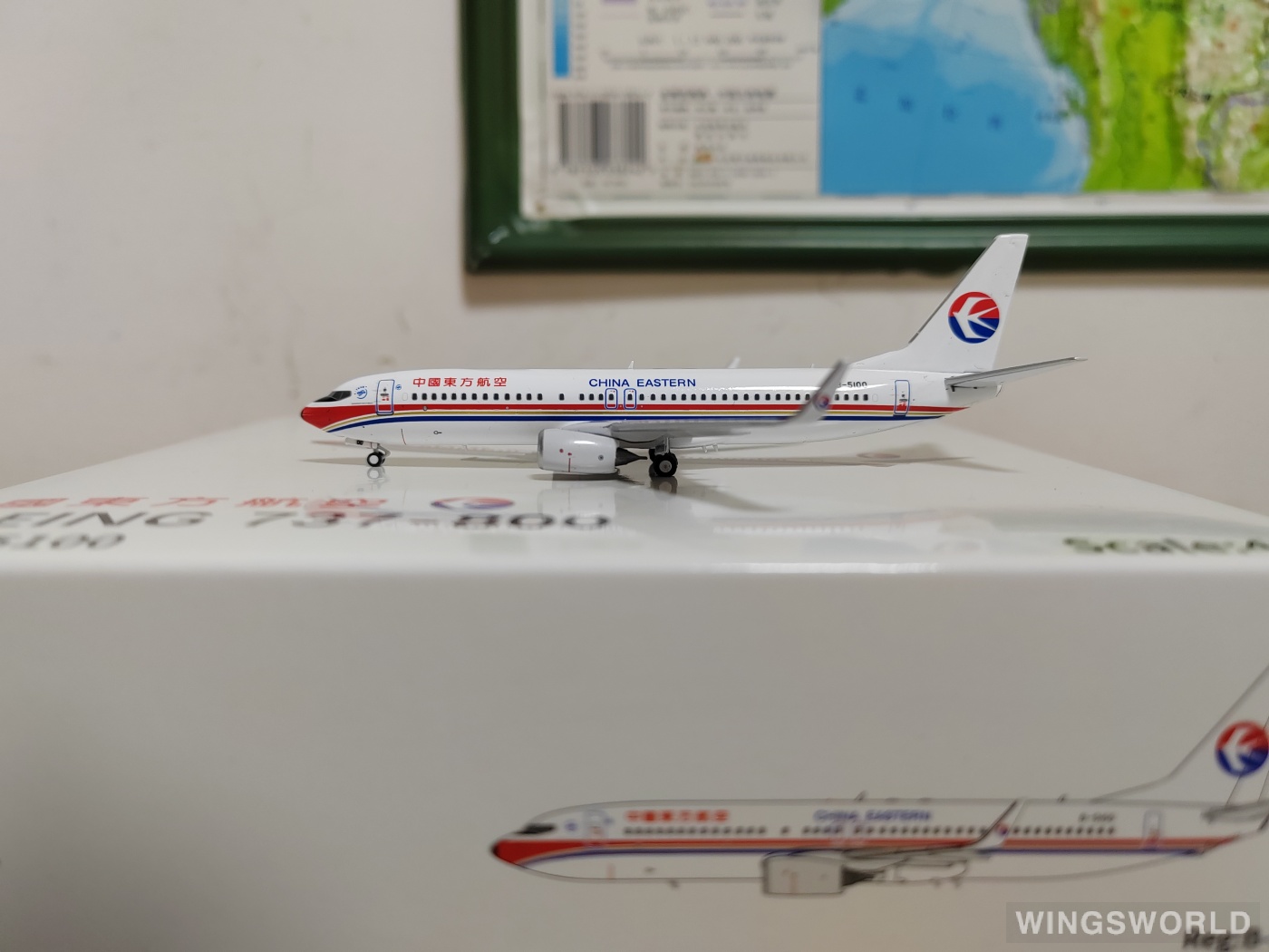 YU MODEL 1:400 YU78002 China Eastern 中国东方航空 Boeing 737-800 B-5100