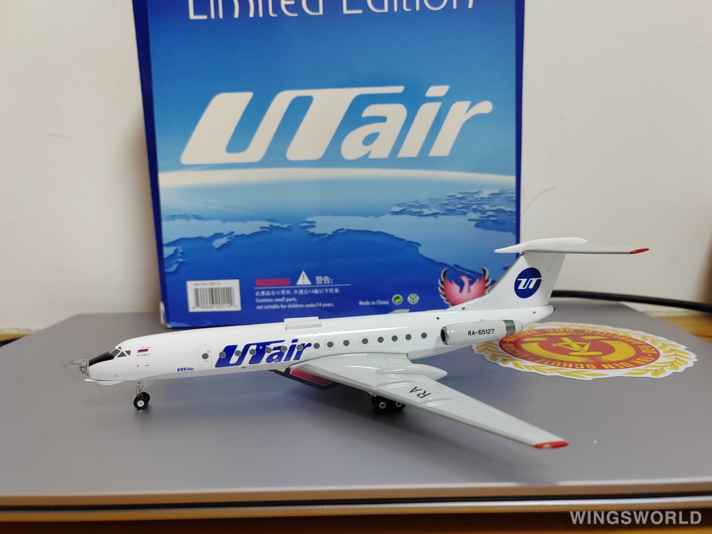 Phoenix 1:200 PH20114 UTair 乌塔航空 Tupolev TU-134 RA-65127